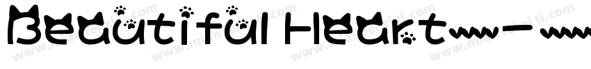 Beautiful Heart英文字体字体转换